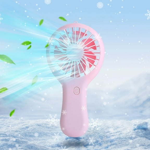 UttpKLBx Clearance Small Air Conditioners Portable Table Air Circulator Fan Hand Held Fan Rechargeable Portable Conditioners Fan, for Home Office Travel (Pink)