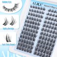 thumbnail image 6 of Natural Lash Clusters DIY Lash Extensions Wispy Eyelash Clusters Anime Cat Eye Cluster Eyelash Extensions10-16mm Individual Lashes 144pcs, 6 of 7