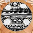 thumbnail image 2 of Boho Tablecloth 44 Inch Round, Floral Print Elastic for 38-42 Inch Tables, Tear Resistant Indoor Outdoor, Party Use, 2 of 7