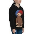 thumbnail image 4 of Youth Curious George Hoodies Boys & Girls Hooded Sweatshirt Over 7 Years Kids Pullover Long Sleeve Hoody Tops, 4 of 5