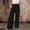 Black women wide leg pants a1, variant on Cagogo Women Wide Leg Pants Cotton Linen Elastic Waist Casual Loose Long Trousers with Pockets Travel Lounge Solid Beach Clothes, Red S