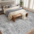 thumbnail image 2 of MICGEEK 9x12 Washable Area Rugs for Living Room, Modern Abstract Printed Rug, Vacuum-Friendly, Non Slip Indoor Rug for Bedroom Dining Room Home Decor Carpet,Gray, 2 of 9
