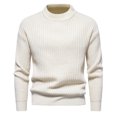 thumbnail image 2 of Men's Mock Neck Sweater Long Sleeve Ribbed Knit Slim Fit Casual Pullover Top, 2 of 9