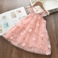 thumbnail image 5 of XFHLMJFF Girls Dress Kids Sleeveless Lace Baby Summer Toddler Party Flower Princess Embroidery Tulle Comfortable Sundress, 5 of 5