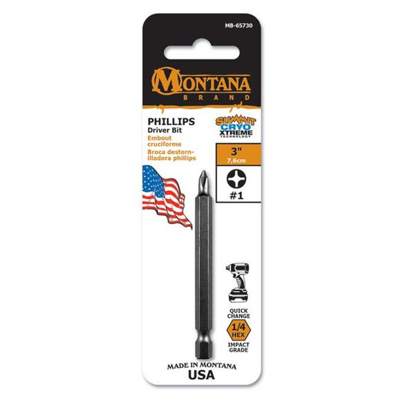 Montana Brand MB-65733 3 in. Square No.1 Driver Bit 10 Pack