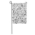 thumbnail image 1 of JSDART Ink Paint Splatter Pattern Black Spray on White Brush Dot Garden Flag Decorative Flag House Banner 12x18 inch, 1 of 2