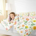 thumbnail image 4 of jejeloiu Cute Flowers Blossom Full Size Comforter Sets,Colorful Floral Daisy Bedding Comforter Set,Cartoon Plant Bedding Sets For Girls Kids,Breathable Home Decor Reversible,3-Piece, 4 of 8