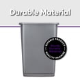thumbnail image 3 of Superio Large Kitchen Trash Can 13 Gallon, 52 Qt Waste Bin for Kitchen, Garage, Indoor and Outdoor Trash Can, Grey, 3 of 7