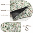 thumbnail image 6 of Round Rugs 6Ft, Christmas Round Area Rug Washable Indoor Throw Carpet, Xmas Botanical Berry Red Green Watercolor Soft Non Slip Circle Rug for Office Cabinet Home Decor Aesthetic, 6 of 8