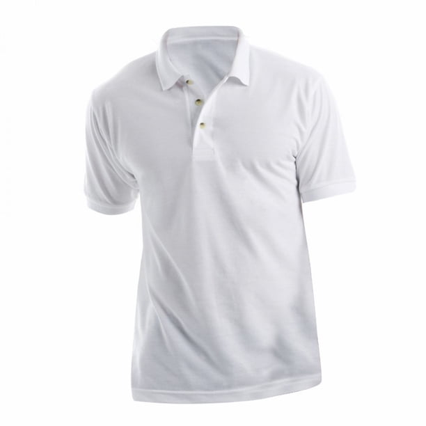 Xpres - Polo Pique de manga corta Modelo Subli Plus Hombre Caballero - Verano/Trabajar (Blanco)