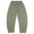 thumbnail image 5 of Men Loose Casual Drawstring Waist Pants, Trousers, Joggers With Pockets Elastic Waist Breathable Lightweight Quick Dry For Beach Hiking Workout Summer Daily Cotton Linen Blend, 5 of 7
