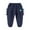 Dark Blue, variant on Wancir 1-8 Years Children's Pants Boys Dinosaur Printed Knitted Sports Pants Baby Pants Guard Pants