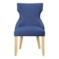 thumbnail image 2 of Gaji Wing Back Fabric Dining Chairs, Set of 2, Blue, 2 of 11
