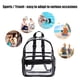 thumbnail image 4 of Mochilas transparentes de PVC Mochila impermeable con asa superior (negro) Tmvgtek Para estrenar, 4 of 7