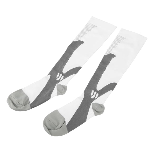 Sports Compression Socks, 1 Pair Breathable Shock Absorption Athletic Compression Socks for Men Women