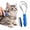 Double-loop, variant on Dual Sided Shedding Blade for Cats and Dogs, Stainless Steel Pet De-Shedding Grooming Tool with ABS Soft Grip, Removes Loose Hair and Undercoat for Heavy Shedding