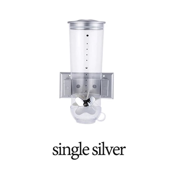 Huayishang Kitchen Cleaning Machine Cereal Dispenser Double Single Dry Food Snack Grain Canister Plastic Storage, Kitchen Essentials Clearance Sale Grey