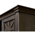 thumbnail image 4 of Martin Furniture 66"W Wood Hutch With Doors Office Storage in Dark Brown, 4 of 9