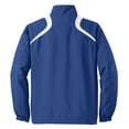 thumbnail image 6 of Sport-Tek JST75 Mens 1 by 2 Zip Wind Shirt, True Royal & White - 5XL, 6 of 6
