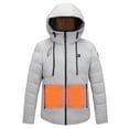 thumbnail image 1 of EGNMCR Womens Plaid Shacket Jacket USB Intelligent Constant Temperature Heated Windproof Plus Size Coat For Men And Women Winter 4 Heated Jacket Coat Women Coat, 1 of 3