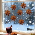 thumbnail image 6 of Uuowzo 20pcs Snowflake Metal Ornaments for Christmas Trees Christmas Ornaments, Bronzer, 6 of 6