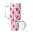 thumbnail image 2 of Fotbe Pink gift with ribbon Pattern 40oz Ice Bully With Handle And Straw Stainless Steel Vacuum Insulated Cup And 2 In 1 Straw Lid, 2 of 8