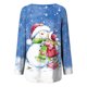 thumbnail image 5 of Blusas Navideñas Para Mujer Blusas de Manga Larga Camisas Tipo Túnica Informales Con Cuello Redondo Odeerbi ODB183170, 5 of 5