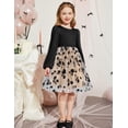 thumbnail image 5 of Arshiner Toddler Girls V Back Tutu Dress Tulle Puff Long Sleeve Wedding Birthday Party Fall Toddlers Dresses, 5 of 6