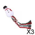 thumbnail image 1 of Runquan 3xChristmas Dog Toy Xmas Dog Rope Toy for Puppy Large Medium Small Dogs Party Snowman, 1 of 8