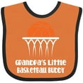 thumbnail image 3 of Inktastic Grandpas Little Basketball Buddy Boys Boys Baby Bib, 3 of 4