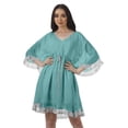 thumbnail image 1 of Moomaya Robe d'Été pour Femmes, Grande Taille, Kimono Aguichant Imprimé, Mini-Robe, 1 of 6