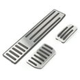 thumbnail image 4 of BFY 3Pcs For Tesla Model S & X Non-Slip Stainless Steel+ TPE Rubber Accelerator Brake Foot Rest Pedal Pad, 4 of 12