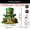 A 18#, variant on St. Patrick‘s Day Tabletop Shamrock: Green Acrylic Four-Leaf Clover Decoration, Irish Festival Home & Office Desk Holiday Decor Piece