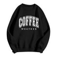 thumbnail image 4 of Women Blouses Long Zipper Hoodie Women Suit Jackets Zip Sweatshirt Long Sleeve Pullover Thin Pullover Sweatshirt Jacket No Hood Sweater Tops Soft Lightweight Sweatshirts Black L, 4 of 4