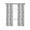 Black, variant on Black Gray Blackout Curtains 39 Inches Long for Bedroom, Pastoral Botanical Branch Aesthetics Thermal Insulated Room Darkening Black Out Window Curtain Panels Grommet Drapes for Living Room