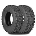 thumbnail image 1 of All Terrain ATV/UTV Trailer Tire Set – 6-Ply Tubeless Off-Road Trail & Mud, Heavy Duty 4PR – Fits Four Wheeler, Side by Side, Utility Vehicles – Specification: 22x7-10 4PR QD134, 1 of 7