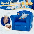 thumbnail image 5 of Costway Kids Sofa Toddler Upholstered Armrest Chair withSolid Wooden Frame Blue, 5 of 10