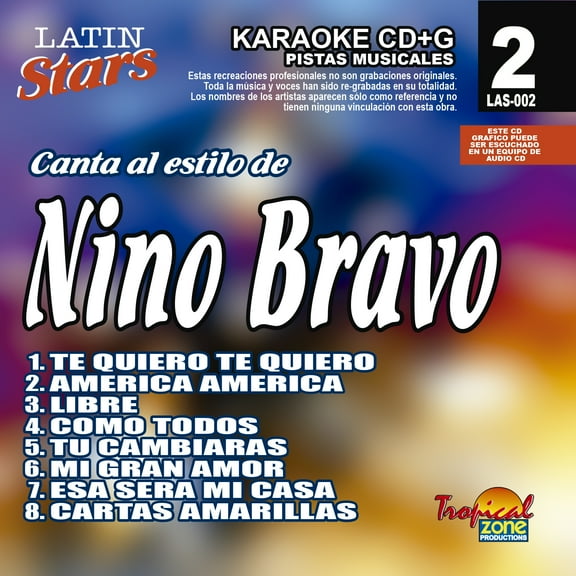 Karaoke Latin Stars 002 Nino Bravo Vol. 1