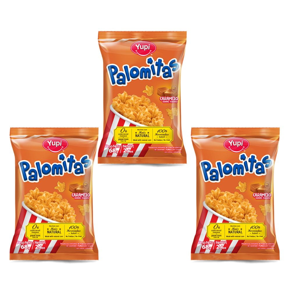 Palomitas Yupi Caramelo (3pack) The most delicious Caramel popcorn