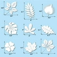 thumbnail image 4 of 20 piezas Adhesivos anticolisión para ventanas de gran tamaño Pegatinas con formas de hojas variadas Adhesivo transparente para ventana con alerta de pájaros para evitar que las personas y los pájaros, 4 of 5