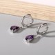 thumbnail image 3 of Pendientes colgantes de acero con circonita cúbica, ligeros, hipoalergénicos, regalo para niñas, 3 of 4