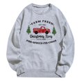 thumbnail image 1 of EHQJNJ Chandails en Molleton Courts pour Femmes Imprimé de Noël Décontracté à Manches Longues Col Rond Sweat à Capuche 2 Chandails en Molleton pour Femmes Graphique Tendance Automne, 1 of 4