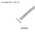 thumbnail image 2 of Silicone Wire 24AWG 24 Gauge Flexible Tinned Copper Standard High-Temperature Hookup Wire Grey 30m/98ft, 2 of 6