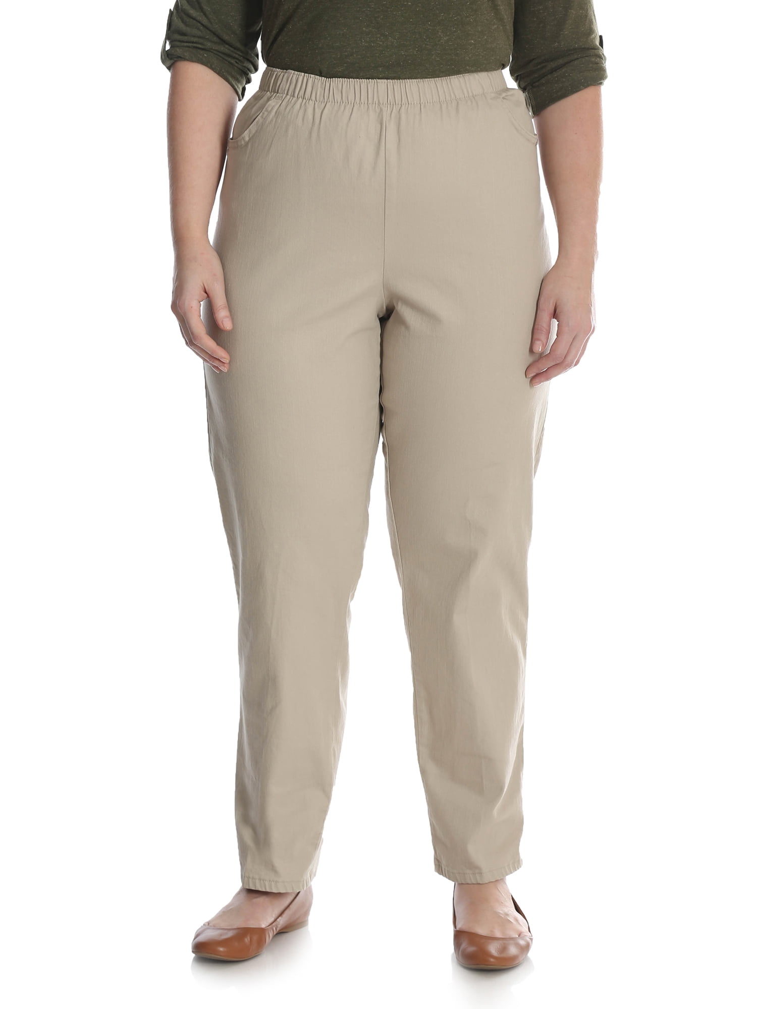 Chic Women's Plus Stretch Twill Pull On Pant