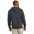 thumbnail image 2 of Sport-Tek Full Zip Hooded Sweatshirt (ST258) Graphite Heather, 3XL, 2 of 2