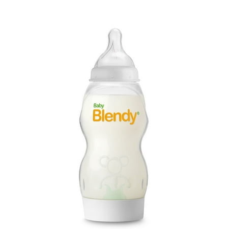 Baby Blendy Baby Bottle - Best Infant to Toddler Milk Feeding Containers with Anti-Colic Air Vent System - 8oz - Blender not