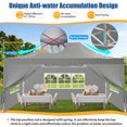 thumbnail image 5 of HOTEEL 10x15 Pop Up Canopy Tent Heavy Duty with 4 Sidewalls,Tents for Parties Outdoor Canopy Event Tent Wedding with Roller Bag,UV 50+ & Upgraded No Water Accumulation,Thick Hexagonal Legs,Gray, 5 of 12