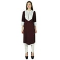 thumbnail image 6 of Phagun Designer Indian Rayon Red Solid Casual Kurta Women Kurti Top Tunic Dress, 6 of 8