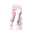 thumbnail image 5 of Peluca de Cosplay 80 cm Clip de Anime Color Cabello Rizado Peluca Multicolor Europea y Peluca de Halloween, 5 of 5