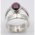 thumbnail image 2 of Men's Ring Size 6, 925 Solid Silver Cabochon Garnet Stone Bestseller Jewelry, 2 of 3